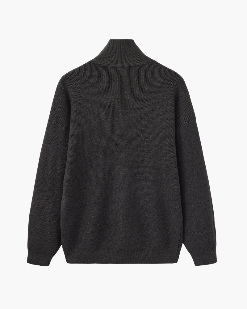 Refined Half-Zip Knit Pullover