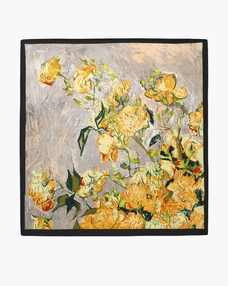 Old Money Impressionist Garden Scarf