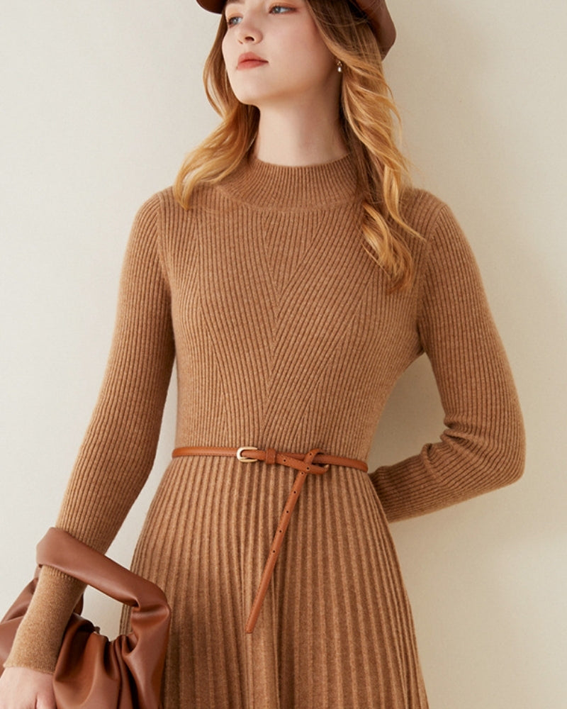 Pure Cashmere Flare Dress